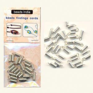 Ακροδέκτης-μεταλ. τελείωμα ασημί 4x2mm.