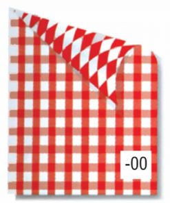 Rainbow χαρτόνι καρό λευκό-κόκκινο 2 όψεων 50x70εκ.