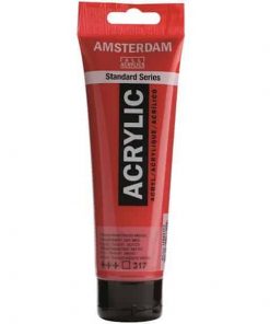 Talens amsterdam ακρυλικό χρώμα 317 tranp. red M 120ml