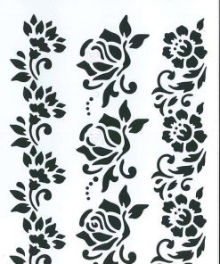 Στένσιλ απο πολυπροπυλένιο Α4 τριαντάφυλλα