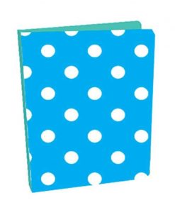 Next κλασέρ "Πουά" μπλε με 2 κρίκους Υ26x21εκ.