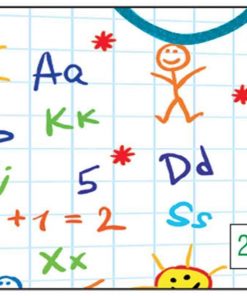 Next χαρτί περιτυλίγματος 16 φύλλα 70x100εκ. "γράμματα - αριθμοί"