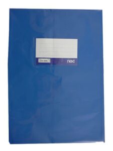 Next κάλυμμα τετραδίων εξηγήσεων μπλε 17x25εκ.
