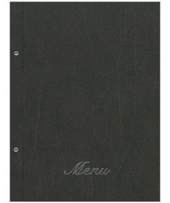 Next μενού εστιατορίου old leather καφέ σκουρό 24x32εκ. με 10 ζελατίνες και βίδες