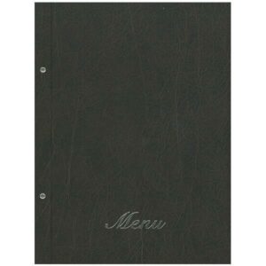 Next μενού εστιατορίου old leather καφέ σκουρό 24x32εκ. με 10 ζελατίνες και βίδες