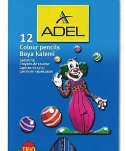 Adel ξυλομπογιές Jumbo τρίγωνες 12 χρώματα