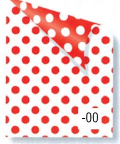 Rainbow χαρτόνι πουά λευκό-κόκκινο 2 όψεων 50x70εκ.