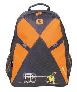 Tiger τσάντα πλάτης δημοτικού Ionia πορτοκαλί με 1 θήκη 42x31x12εκ.