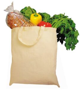 Τσάντα βαμβακερή με κοντό χερούλι εκρού Υ42x38εκ. Δυνατότητα εκτύπωσης