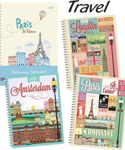 Next travel τετράδιο σπιράλ 17x25εκ. 3θεμ.