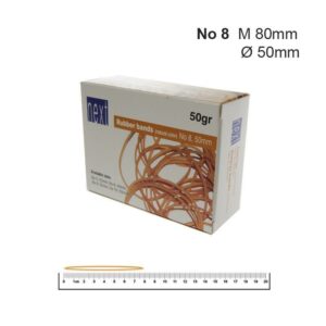 Λάστιχα μονόχρωμα Ø50χιλ. σε σακουλάκι 50γρ.