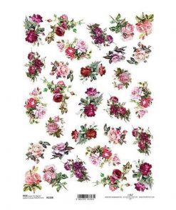 Ριζόχαρτο "roses" 21x29εκ.   (ITD-R1338)