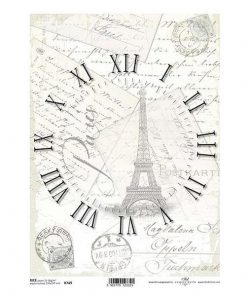 Ριζόχαρτο "clock" 21x29εκ.   (ITD-R749)