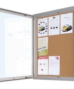 Πίνακας ανακoινώσεων φελλού με κλειδαριά 6xA4