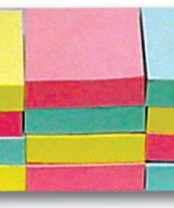 Αυτοκόλλητα χαρτάκια 3χρωμ. 5.1x3.8εκ. 100φ. 12τεμ.