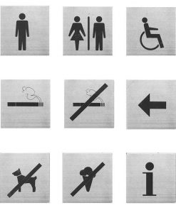 Alco πινακίδα inox απαγορεύεται το φάγητο