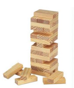 Επιτραπέζιο Jenga ξύλινο με αρίθμηση 45 τεμαχίων Υ16x5x5εκ.