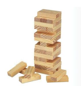 Επιτραπέζιο Jenga ξύλινο με αρίθμηση 45 τεμαχίων Υ16x5x5εκ.