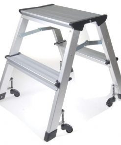 Σκάλα mini με ρόδες - 2 σκαλοπάτια Υ46εκ.