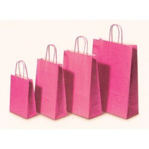 Next χάρτινη τσάντα φουξ με στριφτό χερούλι Υ31x22x10εκ. Δυνατότητα εκτύπωσης