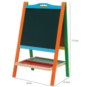 Πίνακας παιδικός διπλός χρωματιστός 76x45x6εκ.