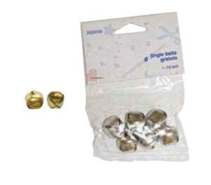 Κουδουνάκι χρυσό 6χιλ. 10τεμ.