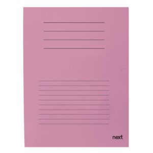 Next δίφυλλο παρουσίασης μανίλα ροζ Υ30,5x22εκ.