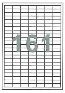 Fleks ετικέτ. αυτοκόλ. λευκές 28x12mm 161/φ 100φ Α4