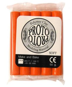 Πολυμερικός πηλός 50γρ. πορτοκαλί