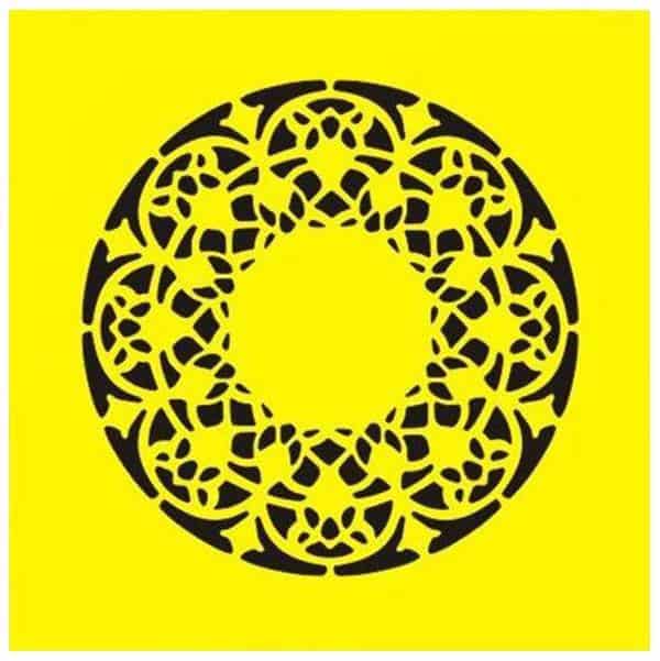 Στένσιλ πλαστικό "Μοτίβο 1" 16x16εκ. (ST0133)