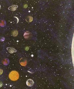 Rainbow χαρτόνι "πλανήτες-σελήνη" 300γρ. 50x70εκ.