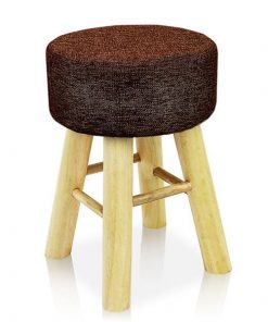 Σκαμπό Nextdeco καφέ Υ44 εκ. Ø30 εκ.