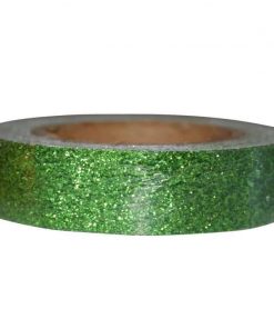 Αυτοκόλλητη ταινία glitter 1,5εκ., 2μέτρα πράσινο