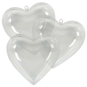 Καρδούλα πλαστική 6.5x6.5εκ. σε blister 3 τεμαχίων