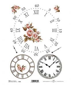Ριζόχαρτο "clocks 1" 21x29εκ.   (ITD-R144)