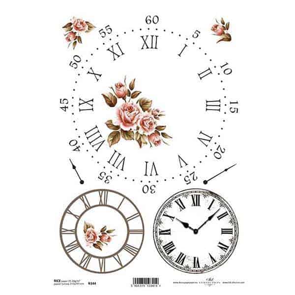 Ριζόχαρτο "clocks 1" 21x29εκ. (ITD-R144)