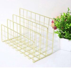 Βάση οργάνωσης χρυσή μεταλλική Υ15x24x11,5εκ.