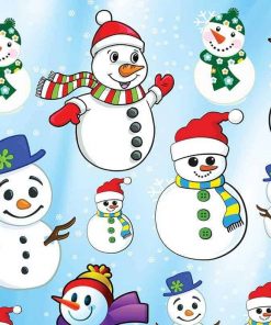 Χαρτόνι "χιονάνθρωπος" 50x70εκ. 300γρ.