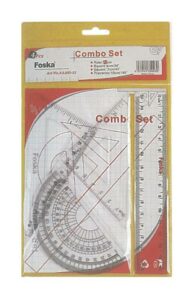 Σετ χάρακες διάφανοι πλαστικοί