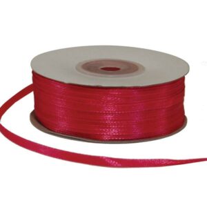 Κορδέλα σατέν διπλής όψης με ούγια φουξ 3χιλ.x100μ.