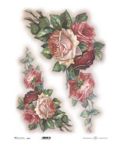 Ριζόχαρτο "roses 2" 42x29.7εκ.   (ITD-R014L)