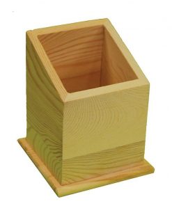 Μολυβοθήκη ξύλινη 9.5x9.5x12εκ.