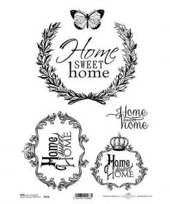 Ριζόχαρτο "home" 21x29εκ.   (ITD-R516)