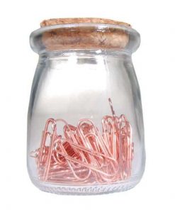 Συνδετήρες Νο 3 ροζ χρυσό 2,8εκ. 45τεμ.