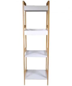Ραφιέρα ξύλινη Nextdeco με 4 ράφια Υ100x30x29εκ.