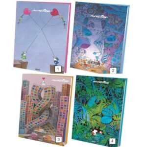 Next τετράδιο δετό 100 φύλλα 4 σχέδια 12x17εκ.