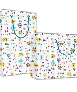 Next χάρτινη τσάντα Γράμματα - αριθμοί Υ24x23x10