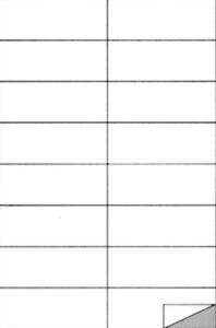 Markin ετικέτ. αυτοκόλ. λευκές 105x37mm 16/φ 100φ Α4