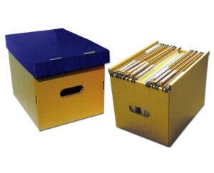 Νext κουτί κρεμαστων φακέλων καφέ μπλε Υ25x25x34εκ.