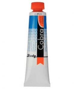 Talens Cobra Study water mixable oil 572 prim. cyan 40ml.